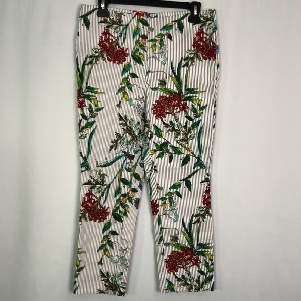 Jules & Leopold Women’s Floral Cropped Stretchy Pant Size M